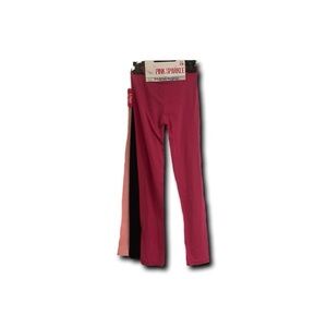 Girls size (SM) 7/8 3-pack of Leggings pink, Black and Magena